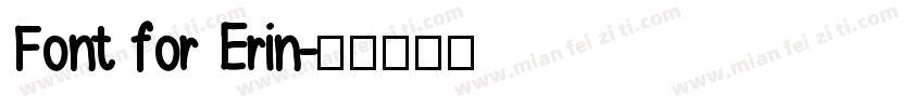 Font for Erin字体转换